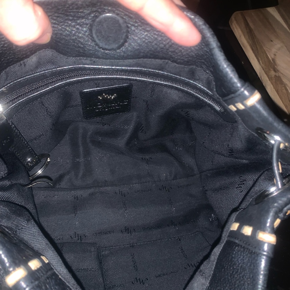 Monsac  Purse in soft pebble Leather black - Picture 3 of 10